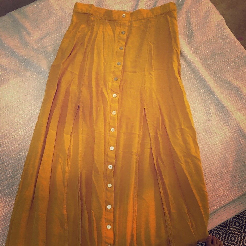 Skirt with buttons down the front